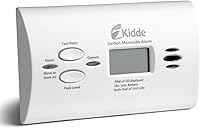 Kidde Battery Powered Carbon Monoxide Detector - Portable CO Alarm with Electrochemical Sensor, Peak Memory, LEDs & Test Button