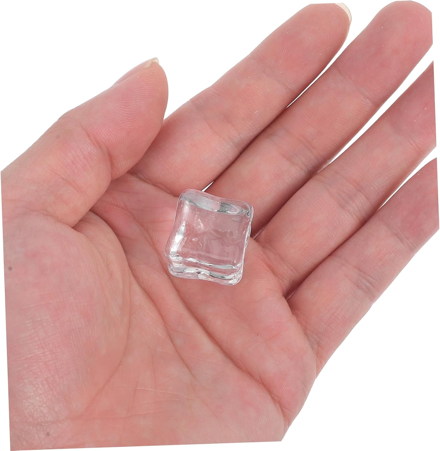 100pcs Reusable Clear Plastic Faux for Home Decor Vase Fillers and Photography Props Non-Melting Simulated for Creative Displays