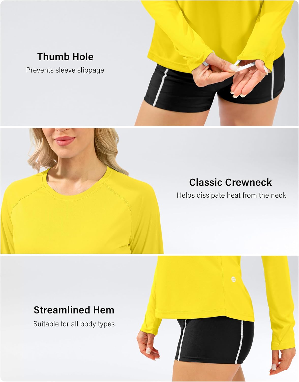 Women's UPF 50+ Sun Shirts Long Sleeve UV Protection Rash Guard Lightweight Quick Dry Workout Hiking Tops for Women - Image 5