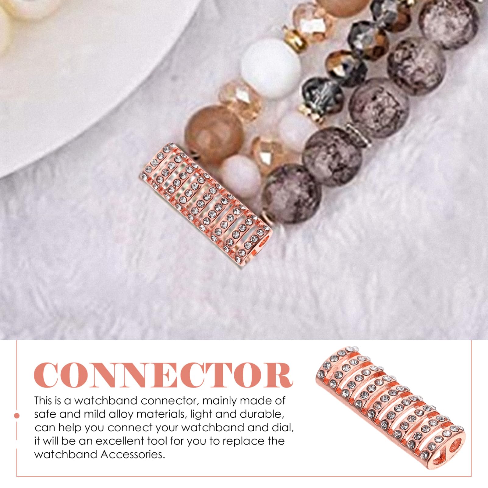 DOITOOL 20 Pièces Connecteur De Sangle Adaptateur De Montre Remplaçable Décor En Métal Garniture Métallique Bande De Montre En Métal Pommes Bracelets De Montre Connecteur De Bracelet