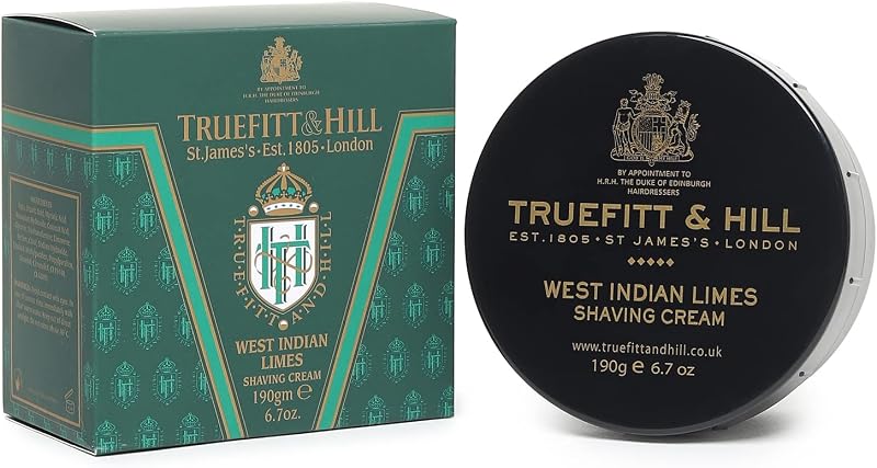 West Indian Limes Shaving Cream Bowl for Men, Refreshing and Zesty scent, 6.7 oz.