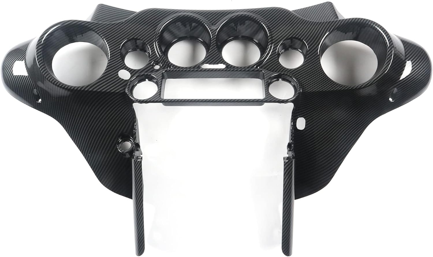 Carbon Fiber Effect Front Batwing Inner Fairing Compatible for 1996-2013 Harley Touring Street Glide Electra Glide FLHT FLHTC