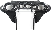 Vista 1 de Carenado interior de murciélago delantero con efecto de fibra de carbono, compatible con Harley Touring Street Glide Electra Glide FLHT FLHTC