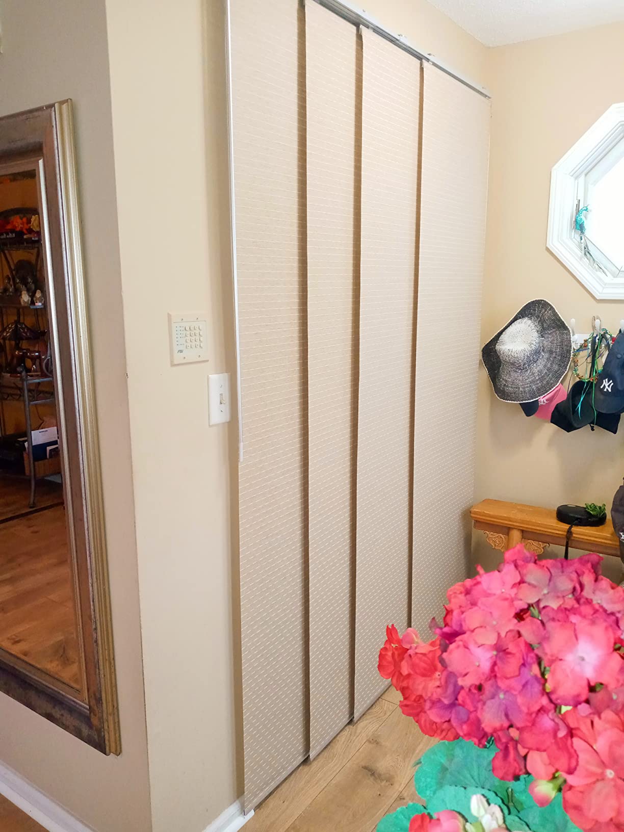 23/mo Finance GoDear Design Deluxe Adjustable Sliding Panel Track Blind 45.8" 86" W x 96" H