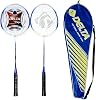 Double Badminton Set with Delta Unisex Bag Double Dvr 801, Blue, One Size