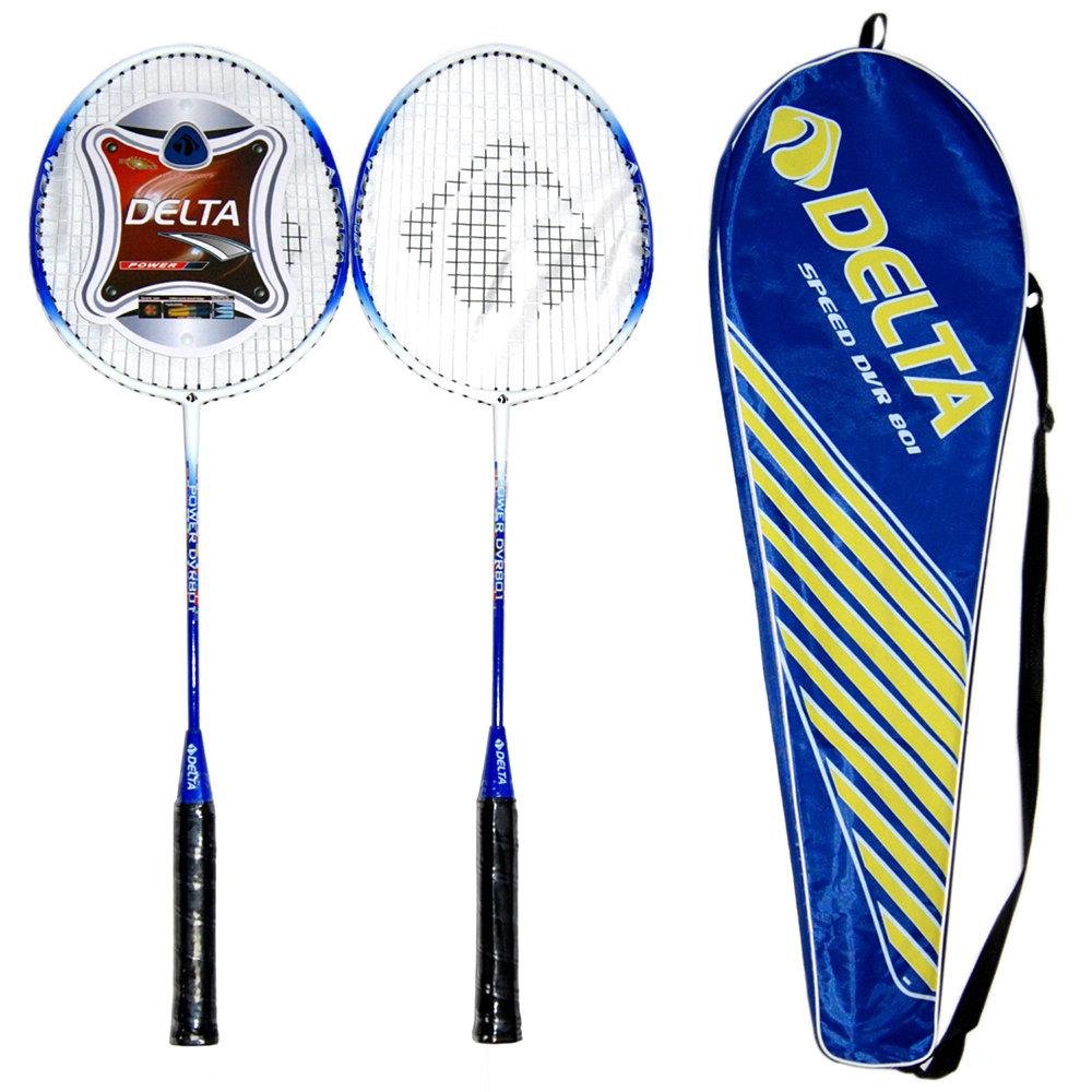 Delta Unisex Çantalı Çiftli Badminton Seti (Çift) Dvr 801, Mavi, Tek Beden