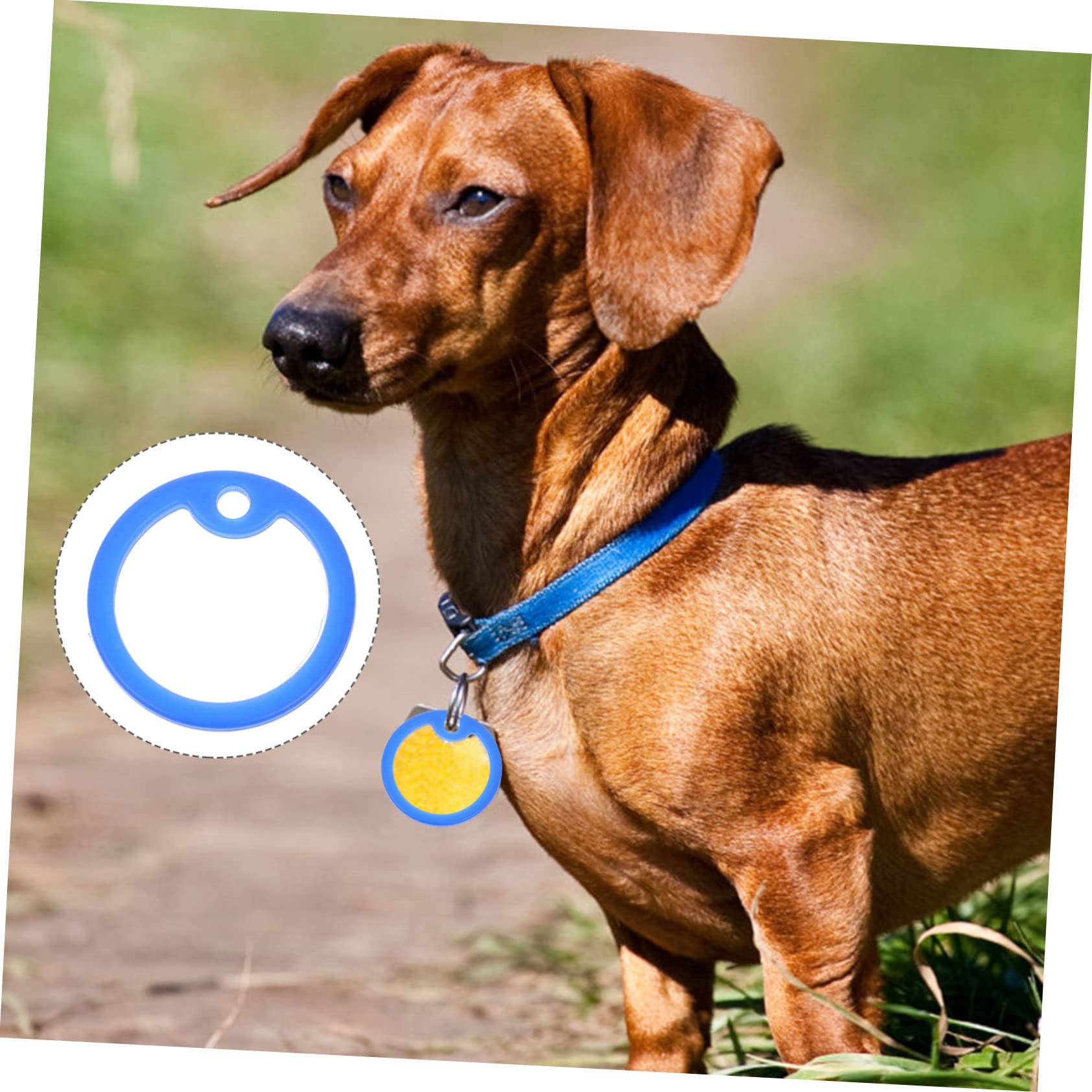 SUPVOX 75pezzi Anelli Silenziosi Per Medagliette Per Cani Accessori Per Collari Comfort e Sicurezza Per Tuoi Animali Domestici