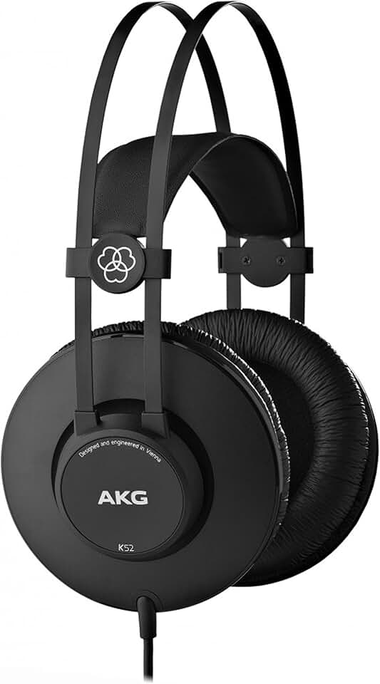 FONE DE OUVIDO PROFISSIONAL AKG K52 PT Preto Grande
