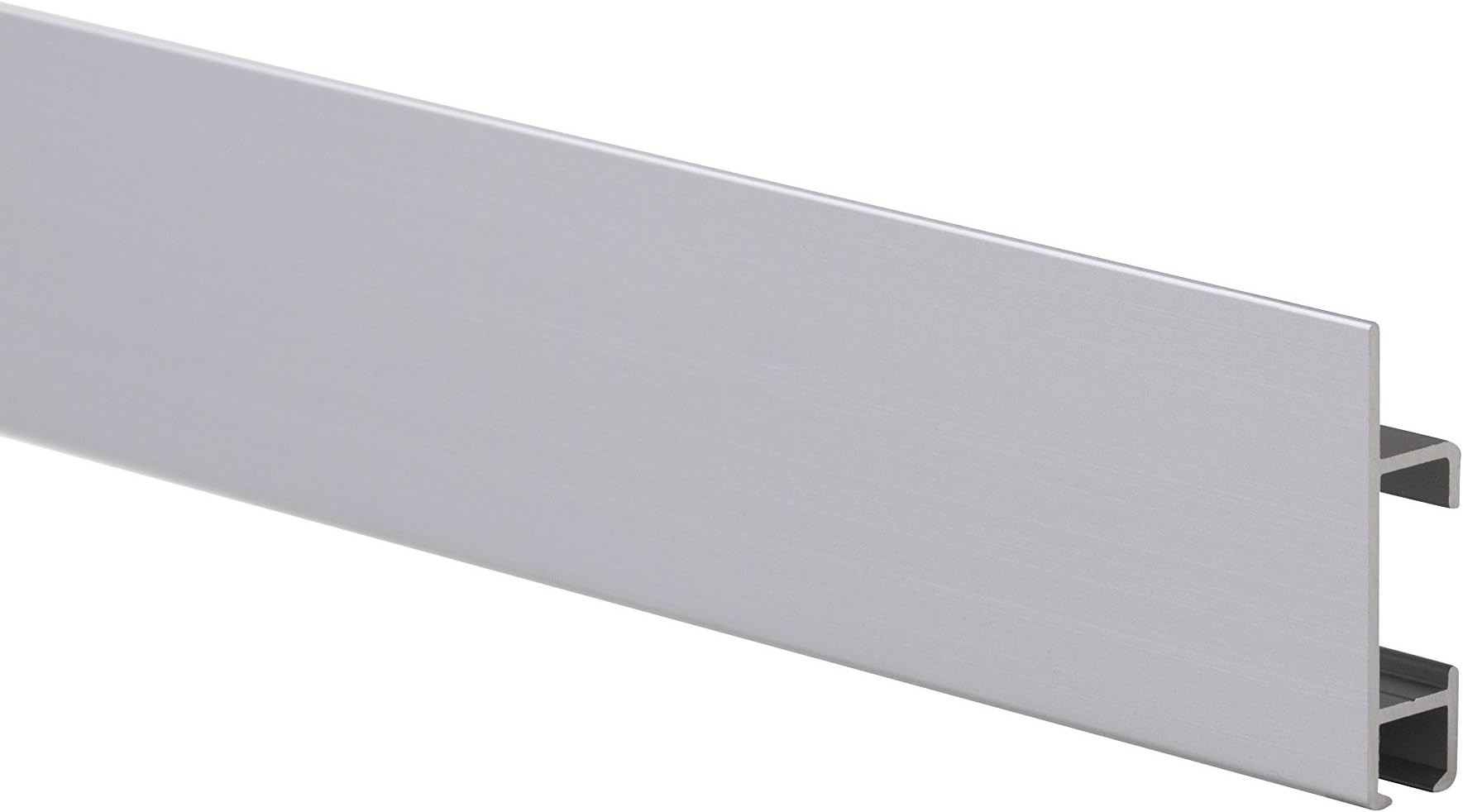 STAS Cliprail Max Picture Hanging System Set Silver - Rail System for Art and Pictures Without Nails - Mirror Track System - Covers 4.92ft (150 cm) of Wall Space + Installation Kit