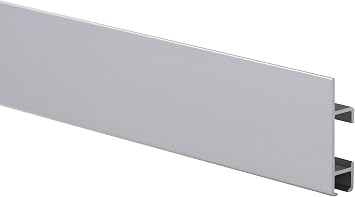 STAS Cliprail Max Picture Hanging System Set Silver - Rail System for Art and Pictures Without Nails - Mirror Track System - Covers 4.92ft (150 cm) of Wall Space + Installation Kit