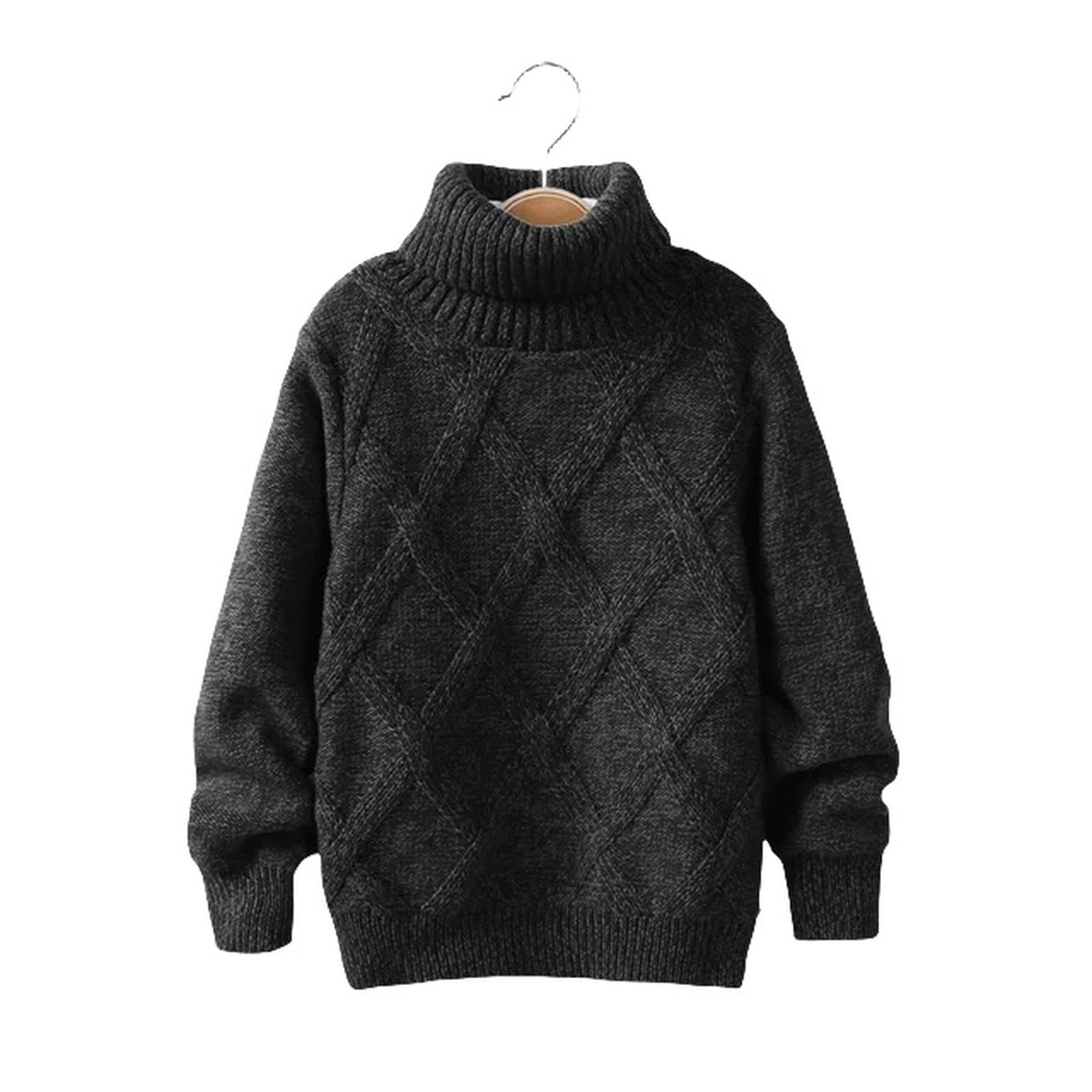 Pull Enfant Uni – Sweat-shirt Col Rond – Manches Longues – Taille 13-14 Ans – Noir