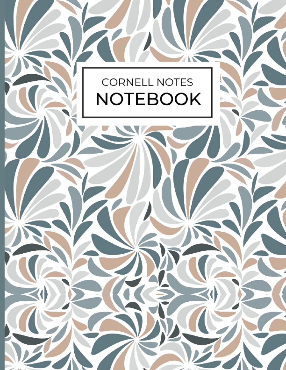 Cornell Notes Notebook: The Perfect Note Taking Notebook with College Ruled Lines for Students (Cute Blue and Brown Cover)
