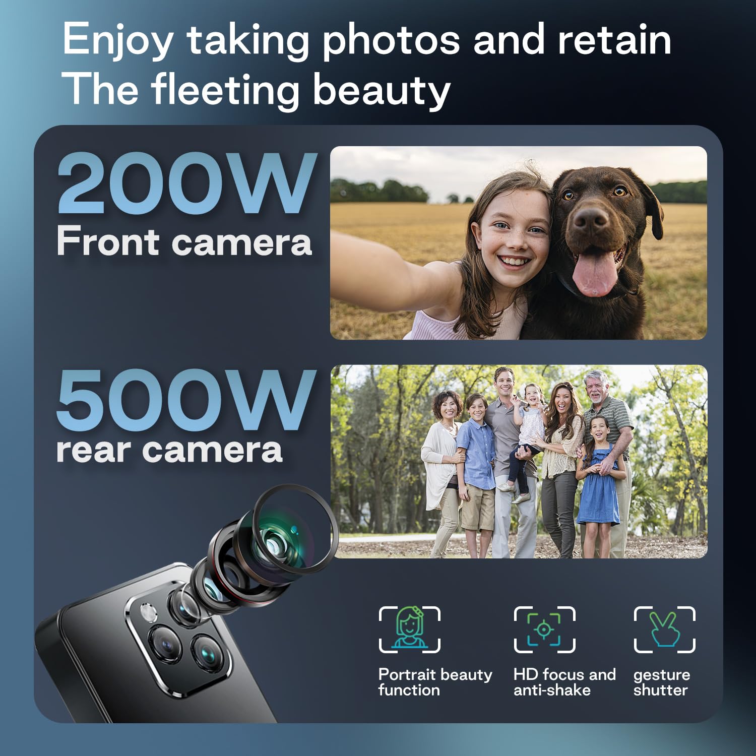 ZOKOE Mini Handy Smartphone für Kinder 3-Zoll-Bildschirm 2600 mAh 3GB RAM 64GB ROM 2.0 5.0MP