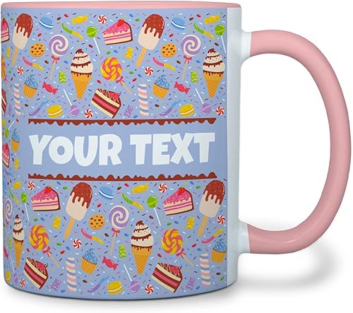 Taza de dulces personalizada, regalo de cumpleaños o regalo de vacaciones para niñas, niños, niños, niños, 11 onzas, diseño vibrante de envoltura Taza de dulces personalizada, regalo de cumpleaños o regalo de vacaciones para niñas, niños, niños, niños, 11 onzas, diseño vibrante de envoltura