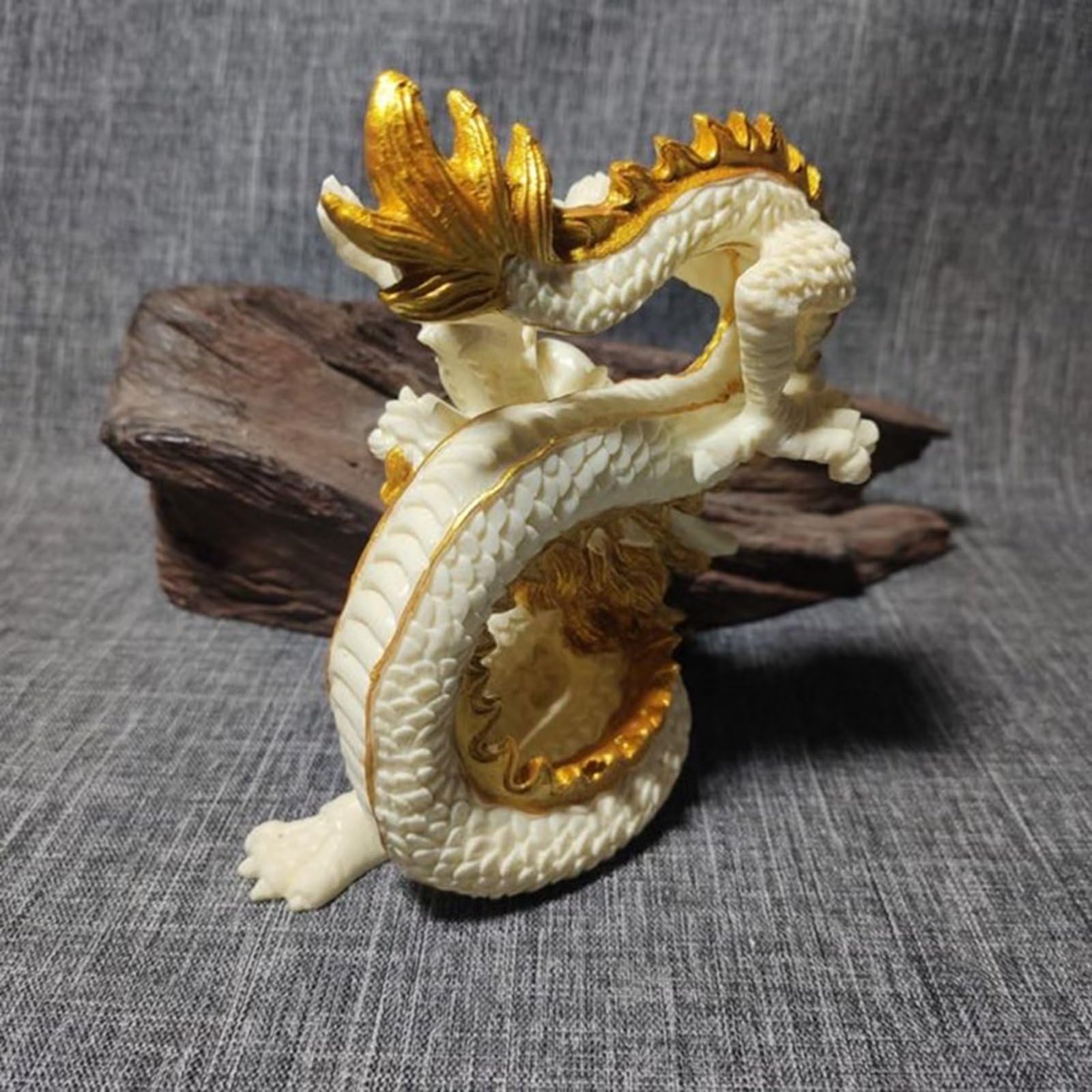 Drachenstatue, chinesischer Feng Shui-Drache mit Perlen, Skulptur für Zuhause, Büro, Garten, Hof, Dekoration, Kunstsammlung, Geschenkauswahl