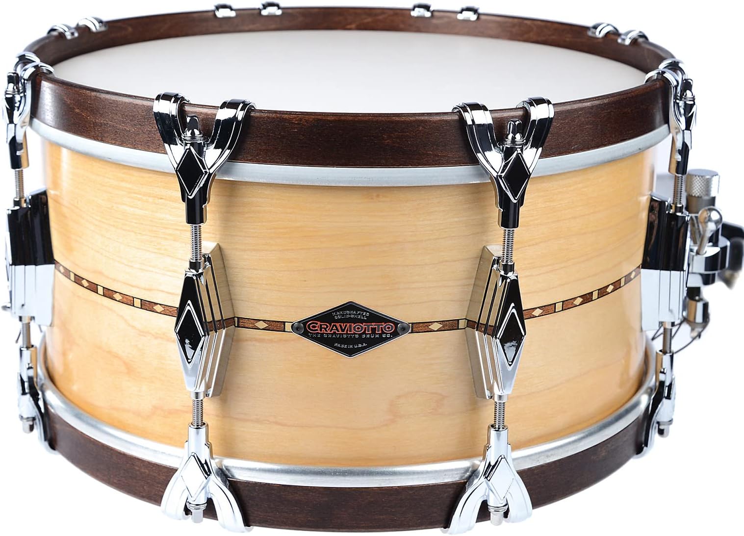 Craviotto 7x14 Super Swing Series Maple Snare Drum w/Wood Hoops & Claws