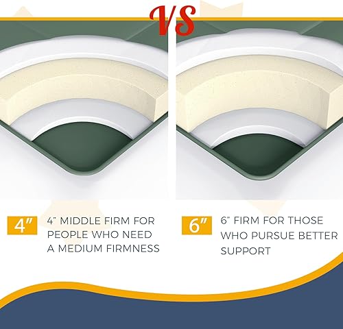 Miniatura 7 de MAXYOYO Colchón de futón extra grueso de 6 pulgadas, tamaño matrimonial, con patrón de diamante, almohadilla de tatami, colchón japonés para