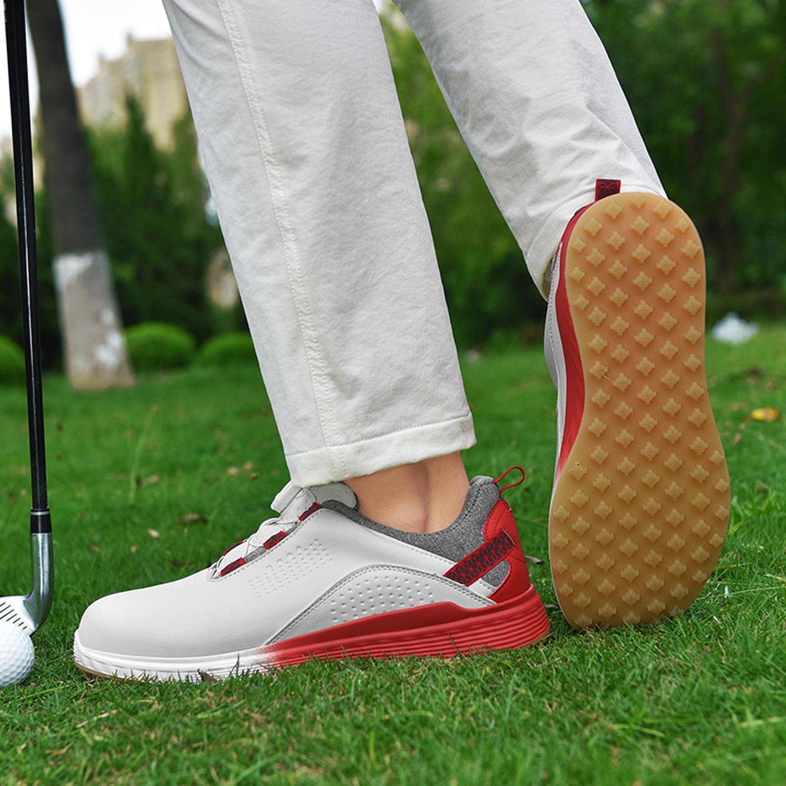 Golfschuhe Herren Wasserdicht,Damen Golfschuhe,Wasserfest Und Pflegeleicht,Komfort Zwischensohle,Geeignet FüR SpaziergäNge Training Sport Und Outdoor AktivitäTen