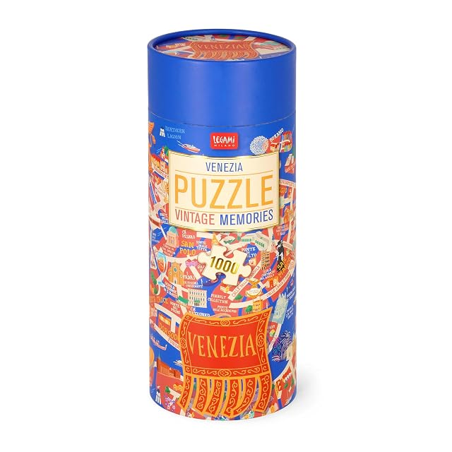 Foto 4 de 4 de Legami- Puzzle de 1000 Piezas, con póster guía y sobre de Tela, Tema Venecia, Juego de Mesa