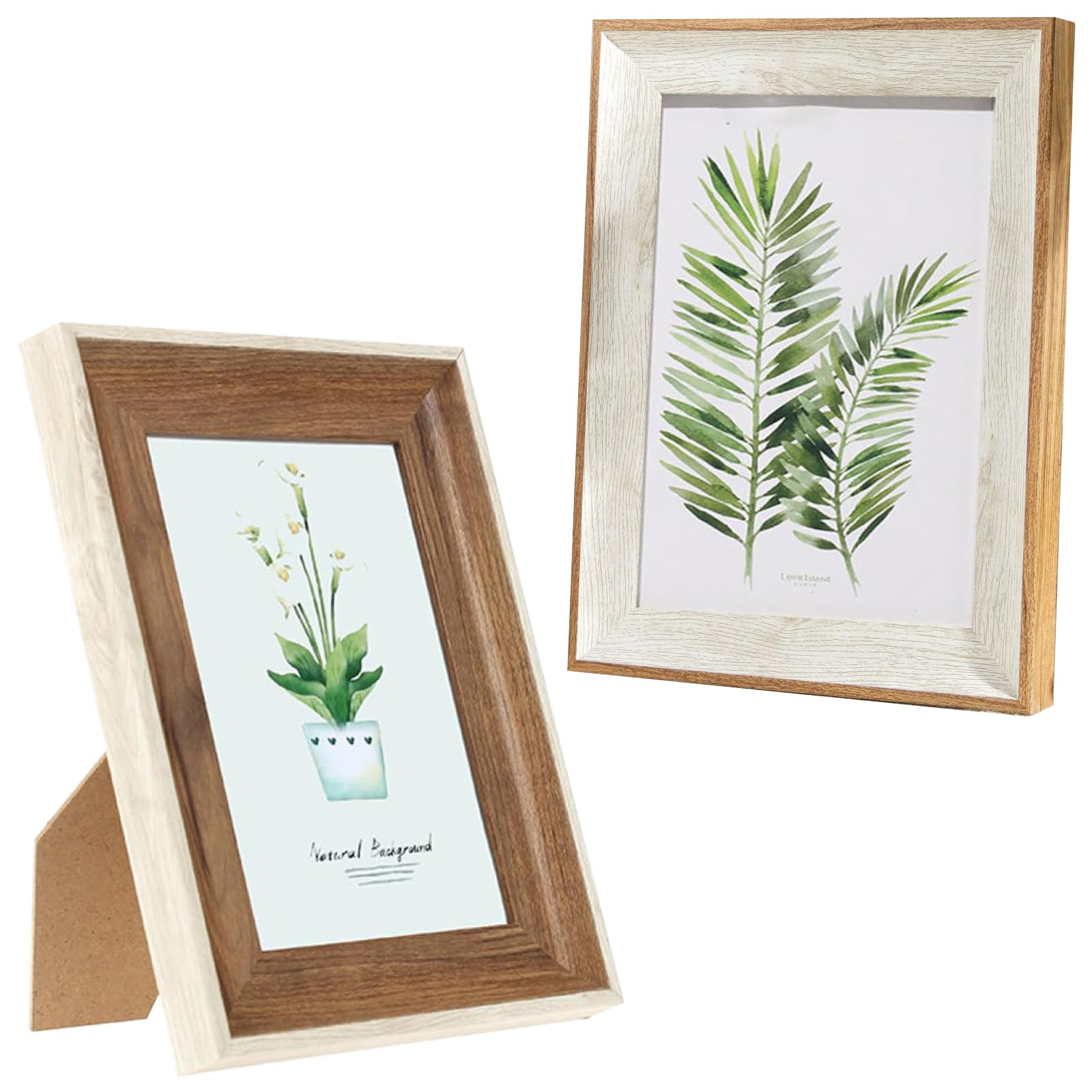 6x4 Photo Frames - 2Pack Picture Frames 6x4 inches for 10x15cm, 3D Small Photo Frames Postcard Frame for Wall Mount & Desktop