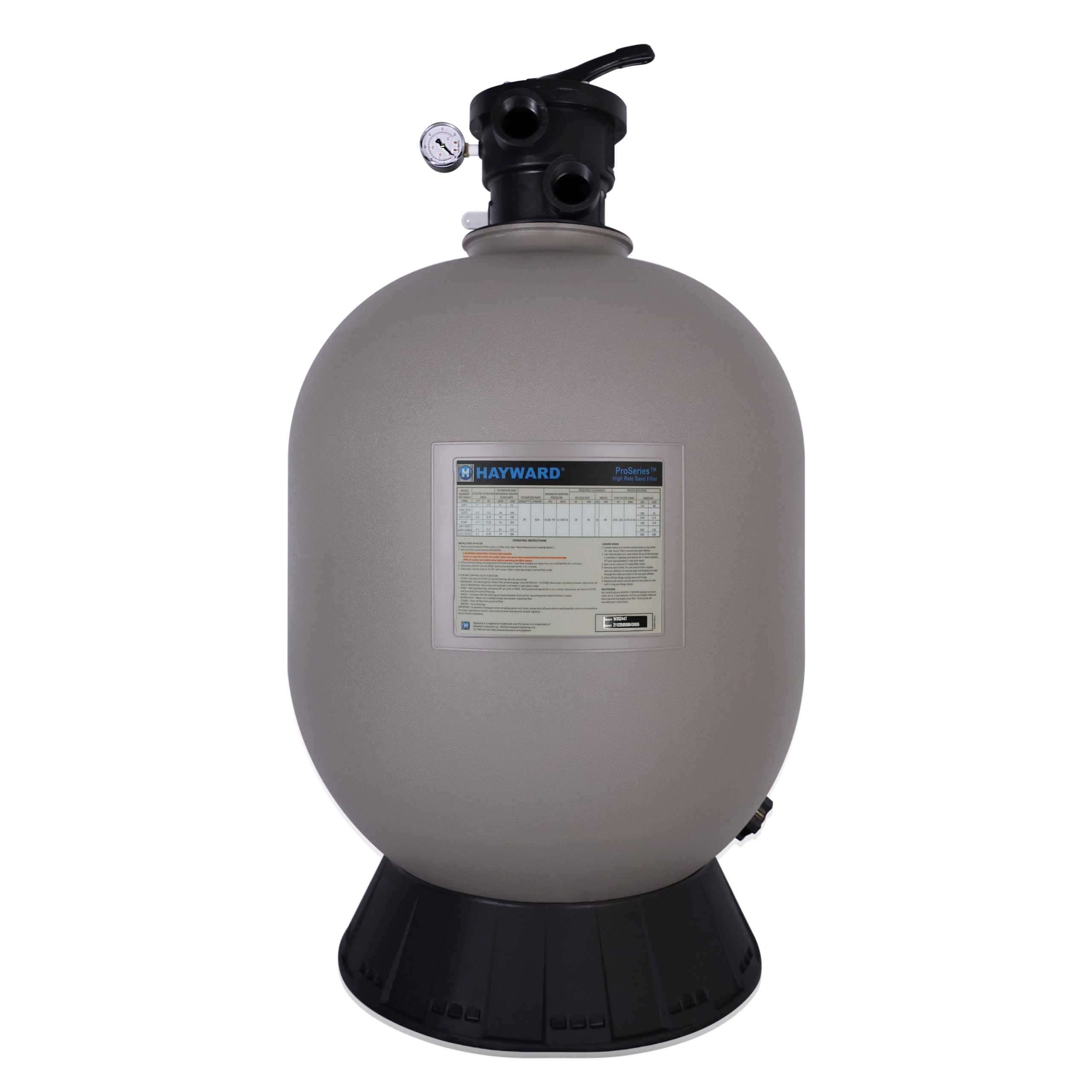Hayward W3S244T ProSeries Sand Filter, 24-Inch, Top-Mount