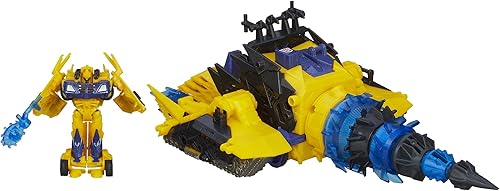 Transformers Prime Beast Hunters Energon Driller vehículo con Bumblebee figura