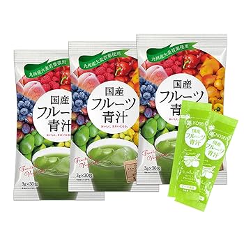 Amazon | KOSEI フルーツ青汁 乳酸菌 酵素 配合 3袋 3か月分
