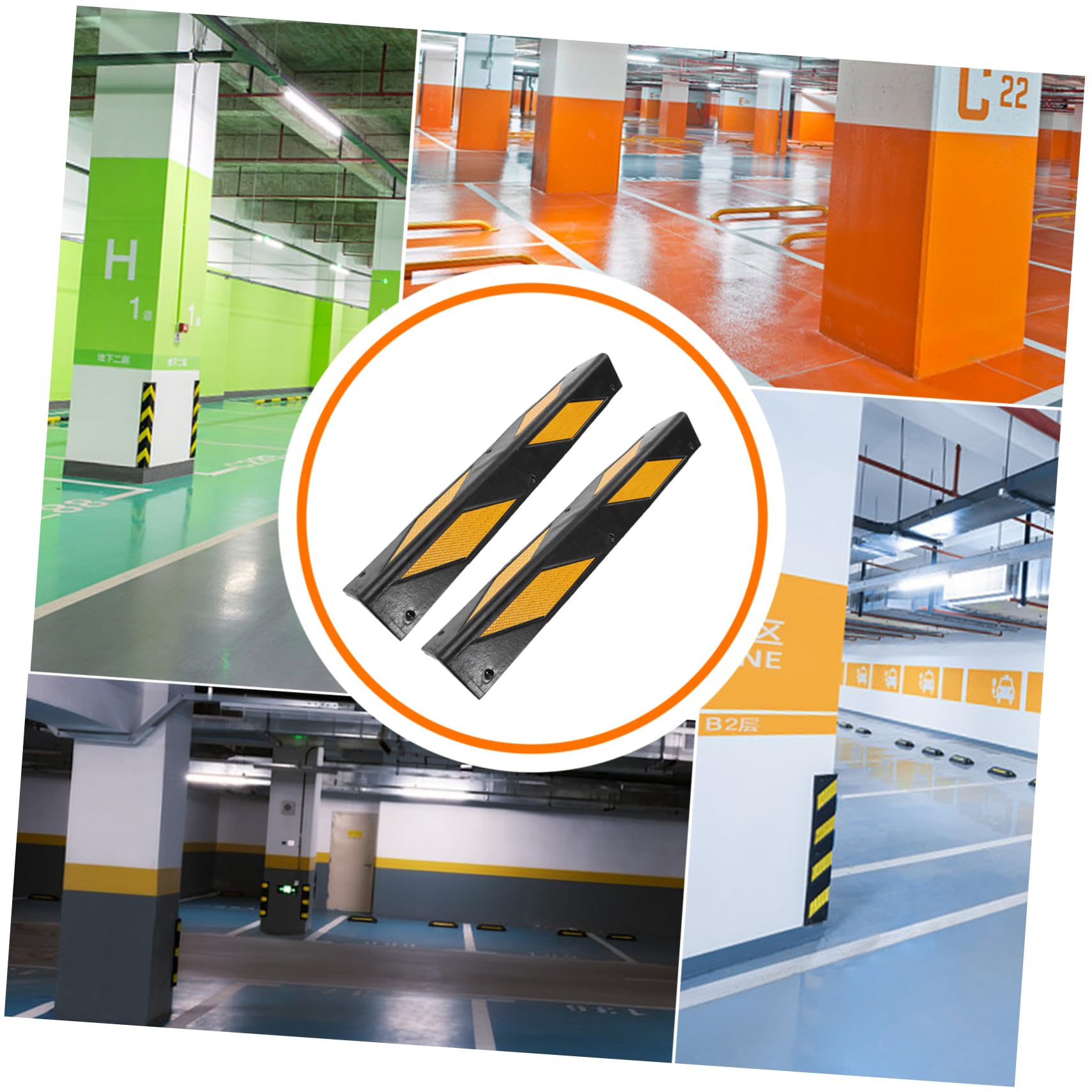 Vaguelly 2 Pezzi Strisce Riflettenti Per Garage Paraspigoli Riflettenti Paraspigoli Per Parcheggi Garage Protezione Paraurti Per Auto Protezioni Angolari In Schiuma Protezioni Angolari Per