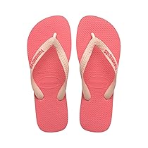 Havaianas – Top Logo Pop Up, Infradito Comode, Eleganti E Versatili, Basate Sul Modello Top, Strisce Con Logo Appariscente, Suola Antiscivolo, Unisex Adulti, Pink Porcelain, 39, 40 EU
