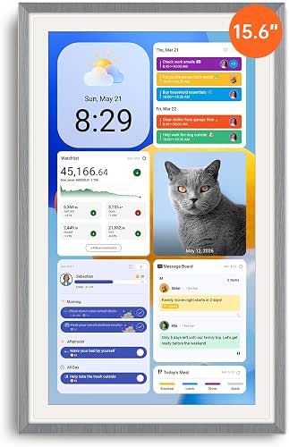 Apolosign 15.6-inch Digital Family Calendar, No Subscription Fee, Smart Wall