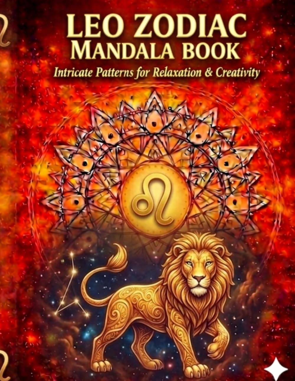 Leo Zodiac Mandala Book: Intricate Patterns for Relaxation & Creativity – Astrology Coloring Book for Adults, Stress Relief and Mindfulness Gift (Zodiac Mandala Series)