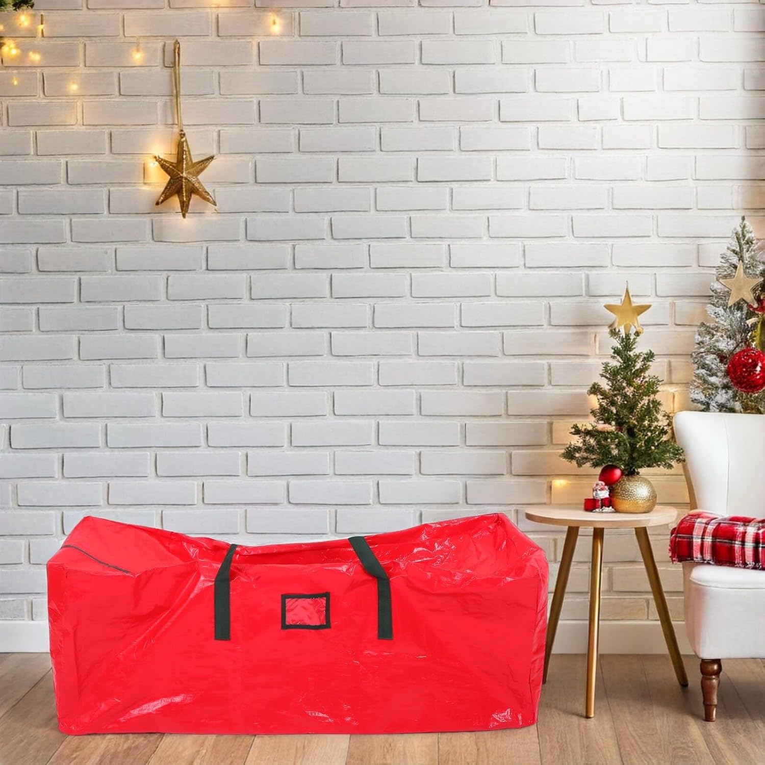 Christmas Tree Storage Bag Heavy Duty Dustproof Cover with Reinforced Handles and Zipper for Artificial Xmas Trees Extra Large Outdoor Storage Pouch