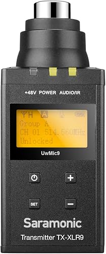Saramonic UWMIC9 sistema de micrófono inalámbrico de 96 canales, UHF digital