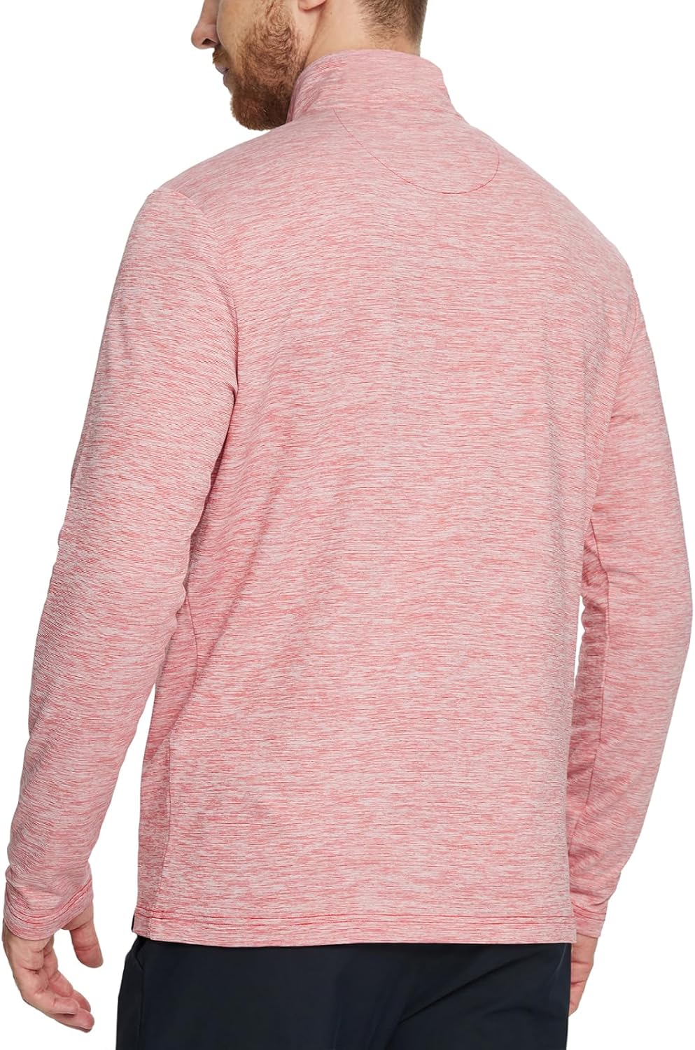 Rouen Quarter Zip Pullover Men Performance Dry Fit Mock Neck Brushed Casual Sports Golf Mens 1/4 Zip Pullover Sweatshirts - Image 3