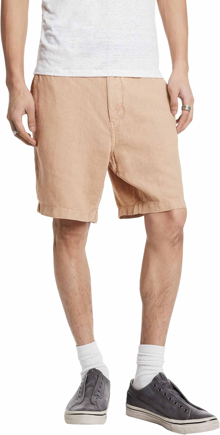 John Varvatos Men's Johnny Flat Front Short