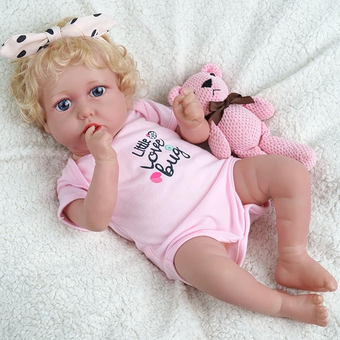 BABESIDE 18in Lifelike Reborn Baby Doll Realistic Newborn