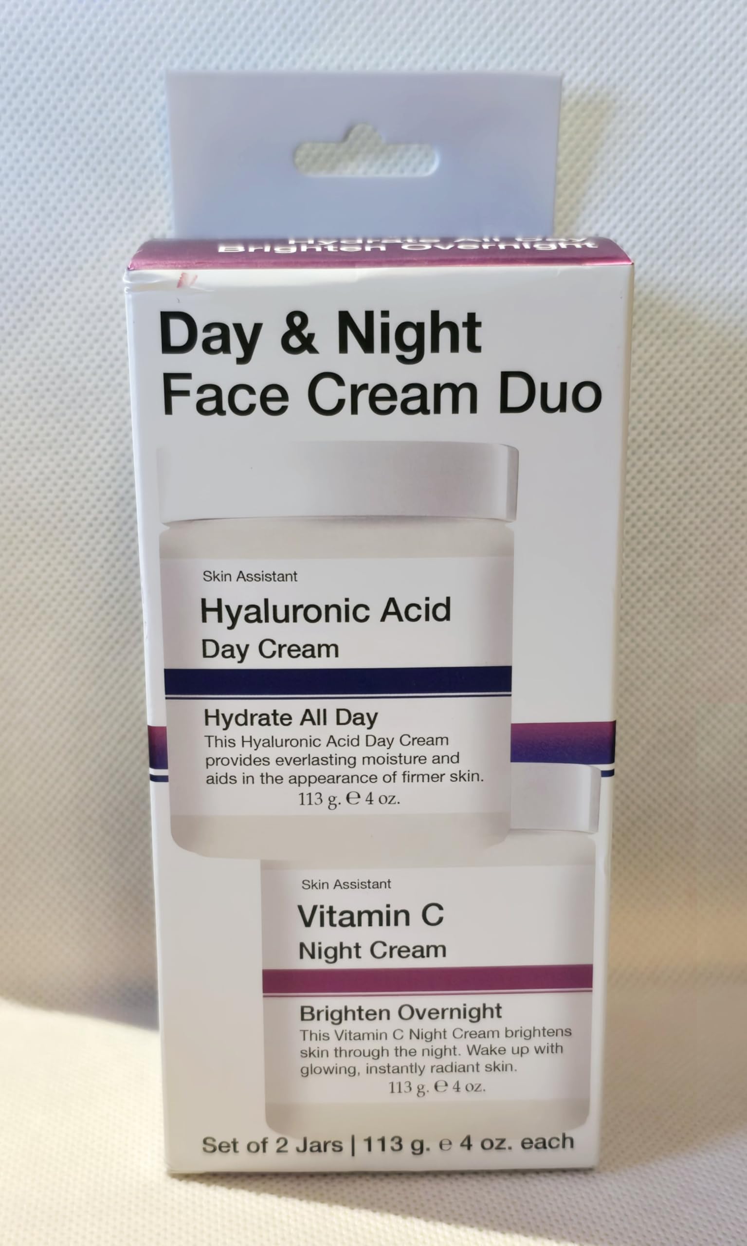 Day & Night Face Cream Duo, Moisturizing Cream Set, 4 Fl Oz (Pack of 2)