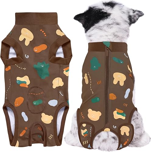 Miniatura 88 de Traje de cirugía para perros pequeños, esterilización femenina, traje profesional de recuperación para perros después de la esterilización, traje 2