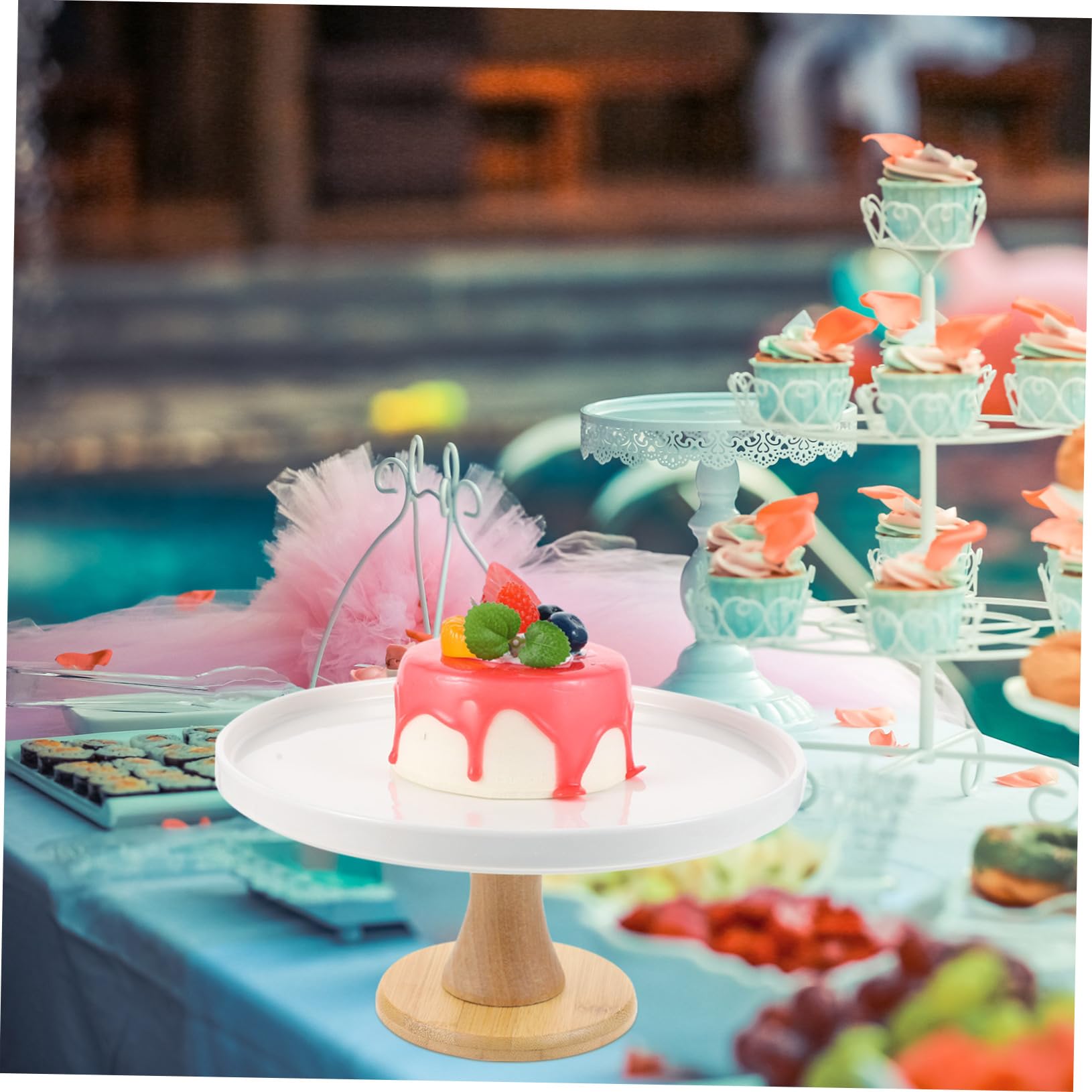 1stück Tortenständer Aus Stabilem Material Für Hochzeiten Und Partys Eleganter Dessert-display Für Kuchen Und Süßigkeiten Mittlere Für Vielseitige Anwendungen