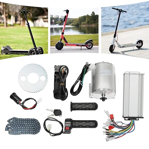Miniatura 8 de DYRABREST Kit de motor CC sin escobillas de 3000 W, motor de 48 V, 60 V, 72 V, 6000 rpm, con 3 velocidades, controlador de motor eléctrico para Go