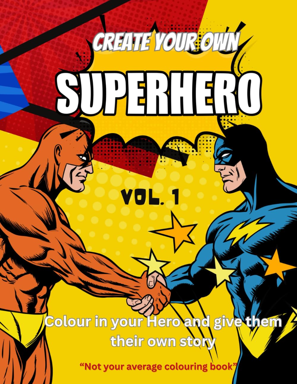 Create your own Superhero: Not your average colouring book