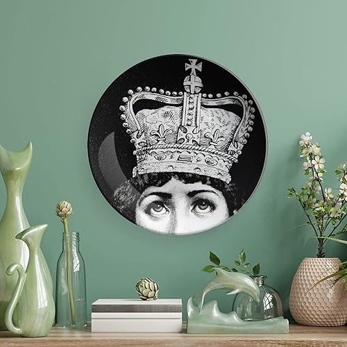 Miniatura 5 de Lina Cavalieri - Placa decorativa de pared, misteriosa placa para colgar en la pared, incluye soporte y gancho de resorte especial, B8, 6 pulgadas