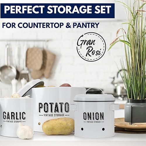 Miniatura 2 de Granrosi Recipientes de harina y azúcar juego de 4 recipientes de almacenamiento de cocina recipientes herméticos de almacenamiento de alimentos