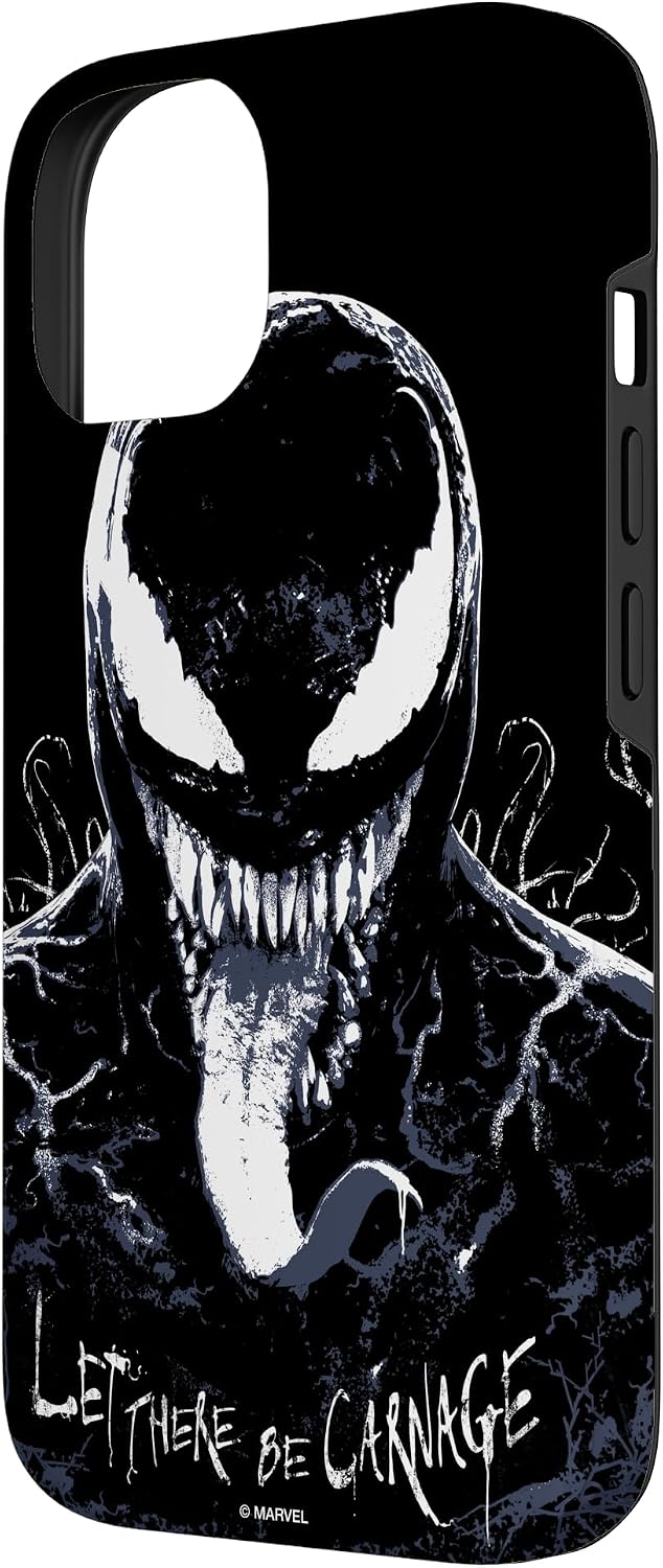 Marvel Venom: Let There Be Carnage Eddie Brock Black Case for iPhone 14