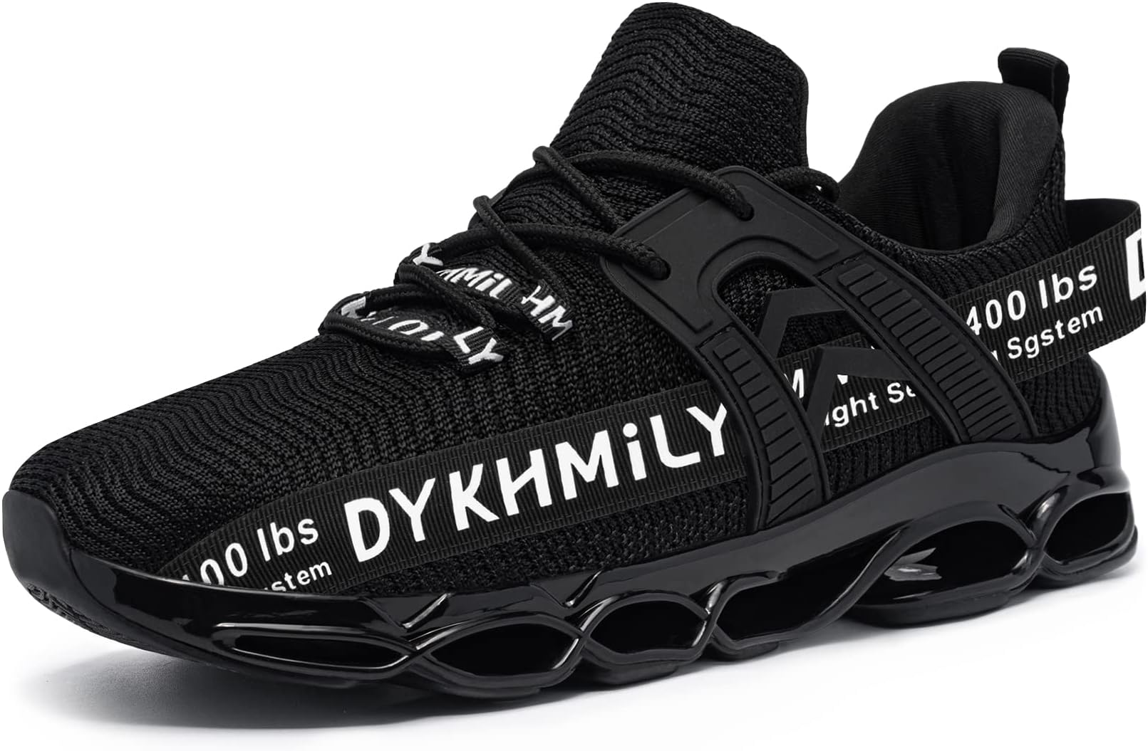 DYKHMATE Steel Toe Wide Shoes for Men Women Lightweight Safety Sneakers Fashion Work Shoes Comfortable Breathable Safety Toe Slip on Tennis Shoes
