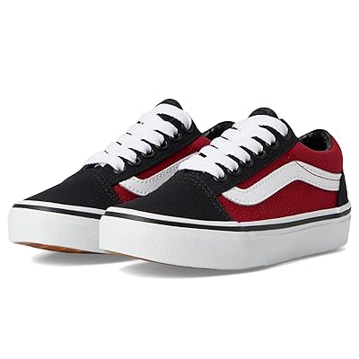 Vans Kids Old Skool (Little Kid) Kids Shoes Twill Red/Multi