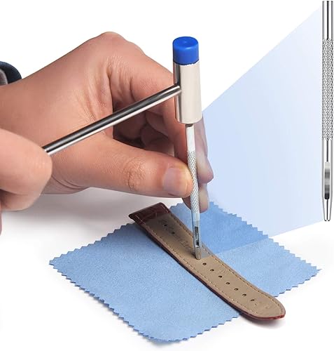 Miniatura 5 de JOREST Kit de herramientas para correa de reloj, kit de reparación para ajuste de correa de reloj, reemplazo y cambio de tamaño, con herramienta de