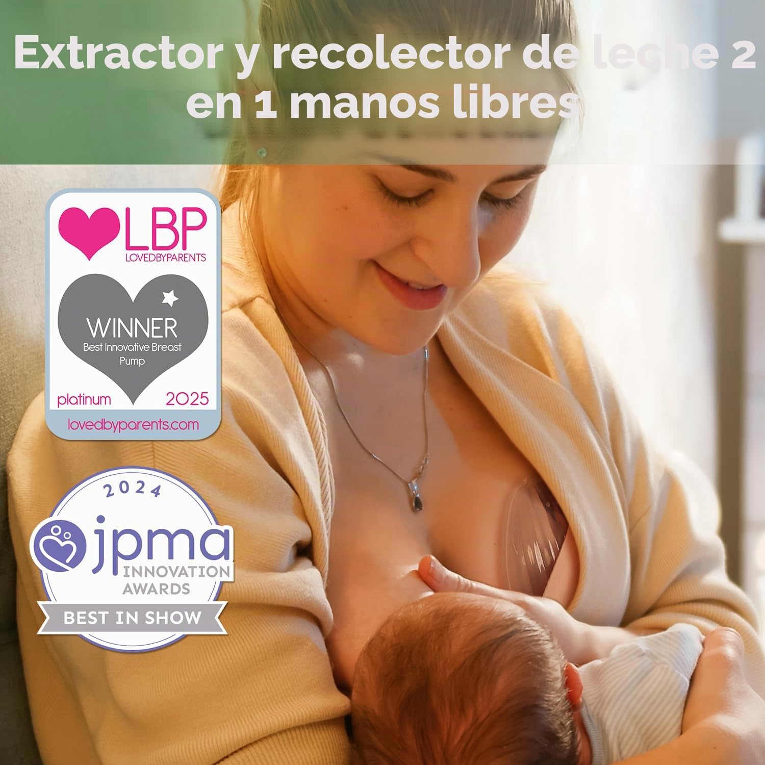 haakaa Extractor de leche materna de silicona portátil con bolsa esterilizadora, 2 en 1 manos libres pasivo para mamá lactante, artículos esenciales de lactancia, paquete de 2 bombas de 75 ml y 1