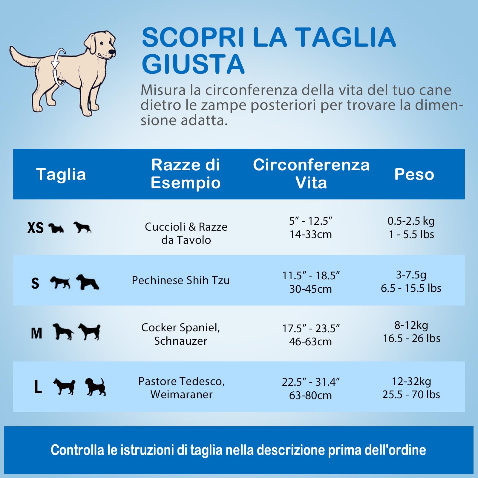 Bande per pancia usa e getta per cani maschi, con indicatore di umidità, super assorbenti, morbidi, pannolini per cani maschi (S, 40)