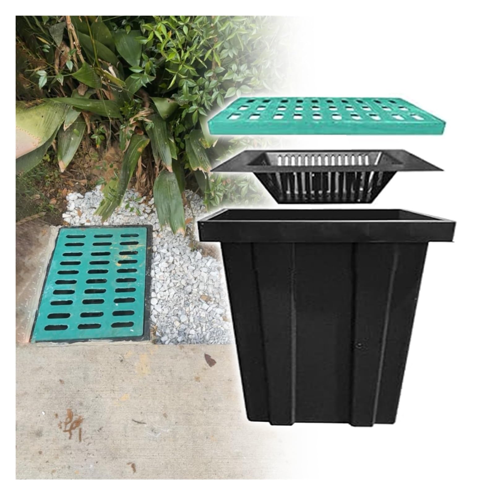 Drainage rapide des eaux pluviales Unber pour supprimer les flaques de terrasse